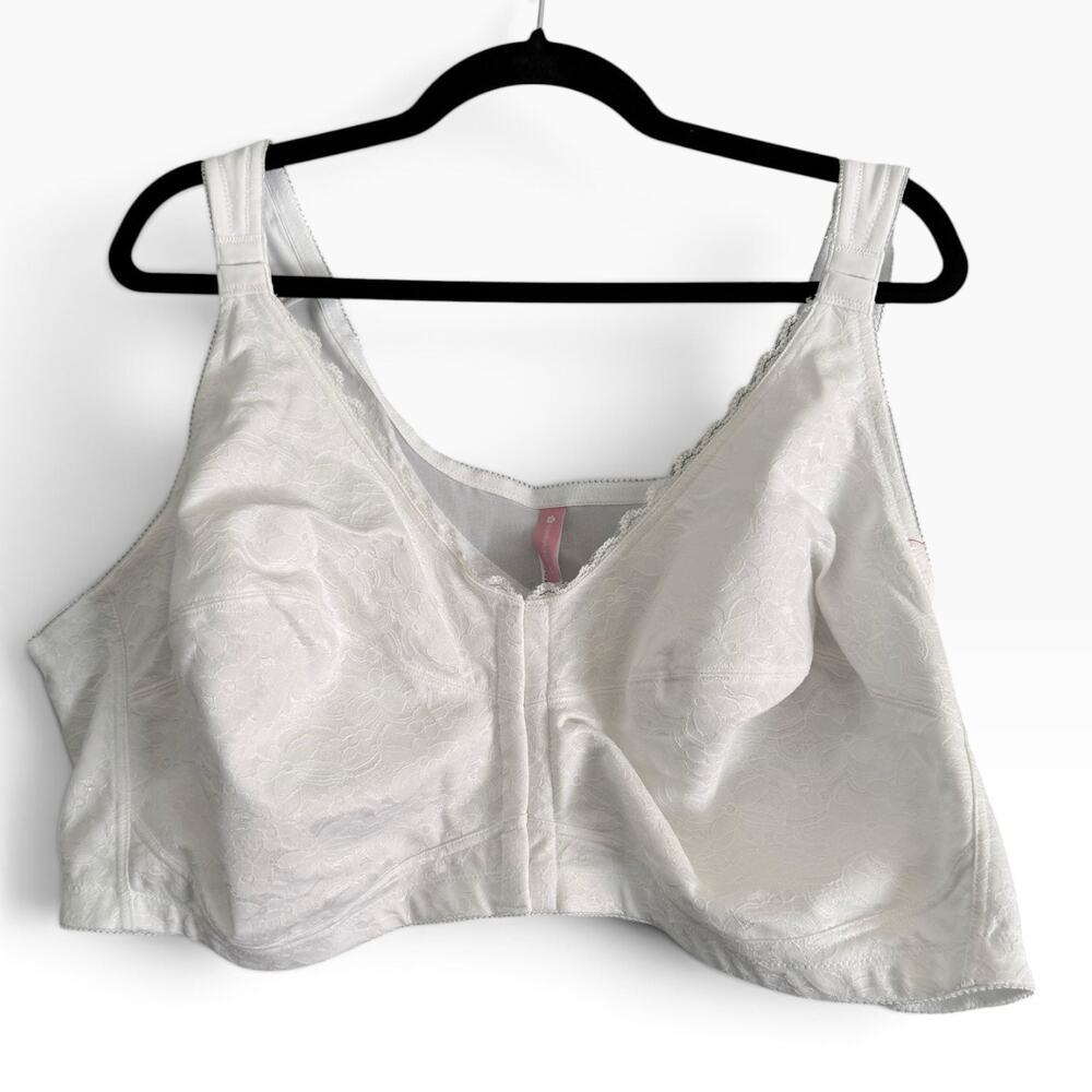 Comfort Choice Posture Bra Size 54DD White NWT Front Closure Supportive